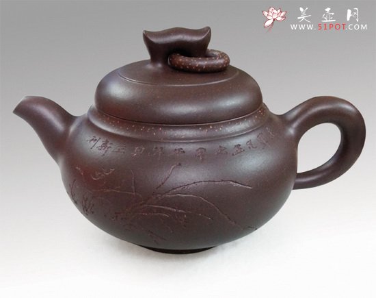 紫砂壶图片：贝立新 老紫泥 - 美壶网