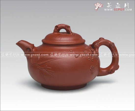 紫砂壶图片：松竹梅2 - 美壶网
