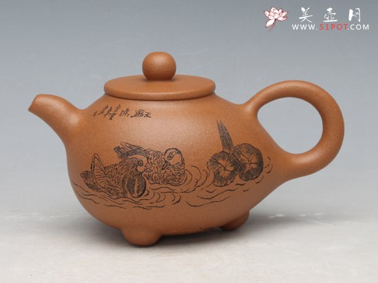 紫砂壶图片：梦石瓢 - 美壶网