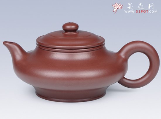紫砂壶图片：大红袍水扁 - 美壶网