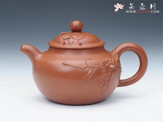 紫砂壶图片：菊花 - 美壶网