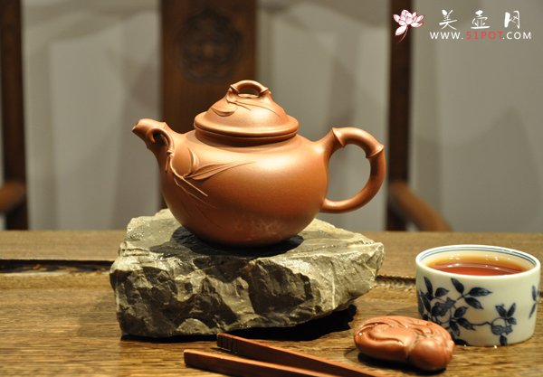 紫砂壶图片：竹 韵 - 美壶网