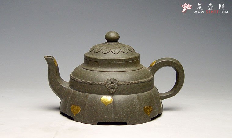 紫砂壶图片：裙花壶 - 美壶网