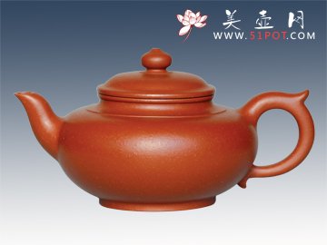 紫砂壶图片：朱泥笑樱 - 美壶网