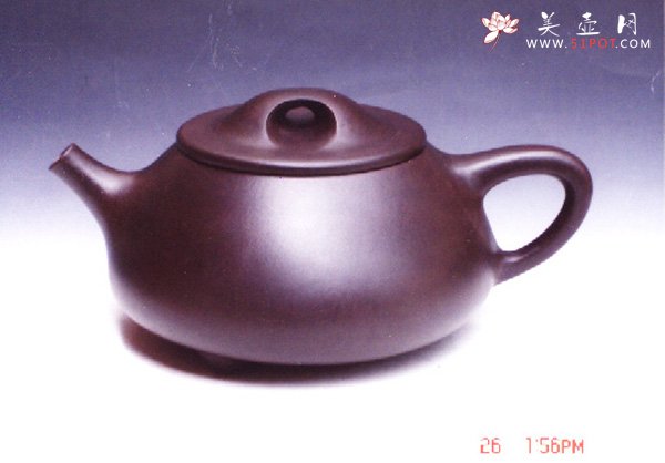 紫砂壶图片：黑石瓢壶 - 美壶网