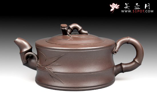 紫砂壶图片：23 劲竹壶 - 美壶网