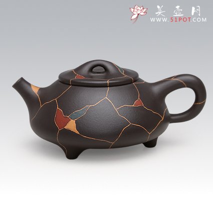 紫砂壶图片：冰片石瓢六 - 美壶网