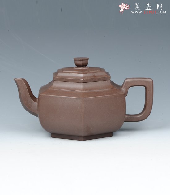 紫砂壶图片：六方雪华 - 美壶网