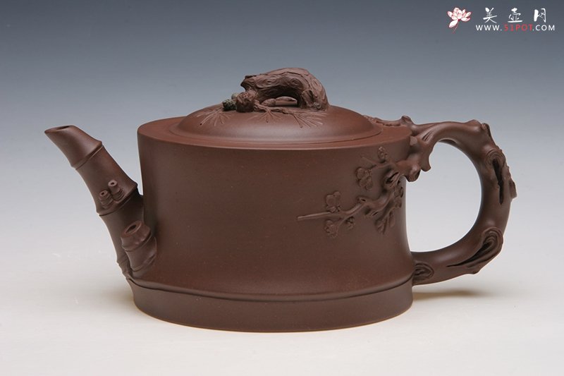 紫砂壶图片：松竹梅壶 - 美壶网