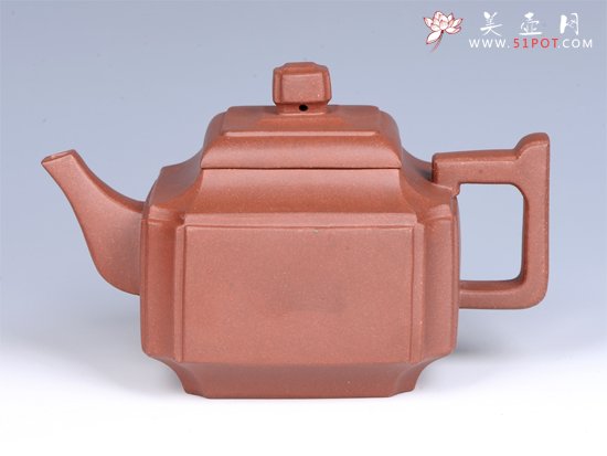 紫砂壶图片：- 抽角四方 - - 美壶网