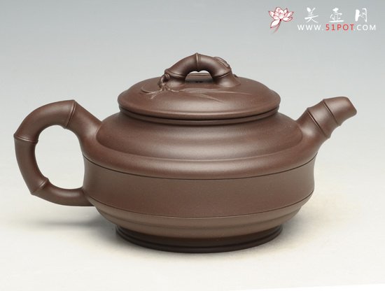 紫砂壶图片：竹鼓1   400cc - 美壶网