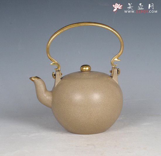 紫砂壶图片：一粒珠提梁 - 美壶网