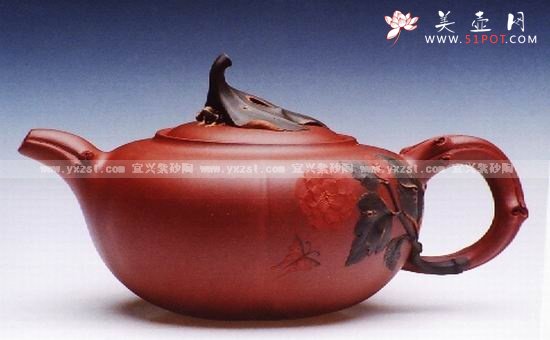 紫砂壶图片：花开富贵 - 美壶网