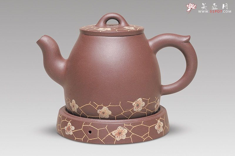 紫砂壶图片：君贤梅花 - 美壶网