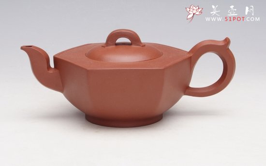 紫砂壶图片：六方陷盖 - 美壶网