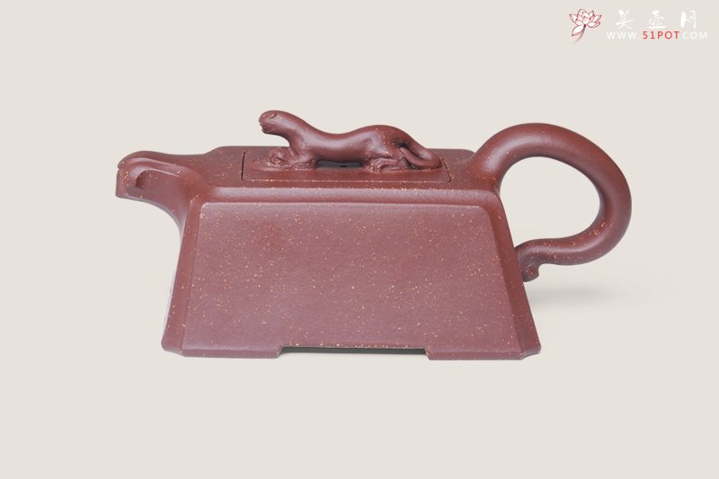 紫砂壶图片：豹方壶 - 美壶网
