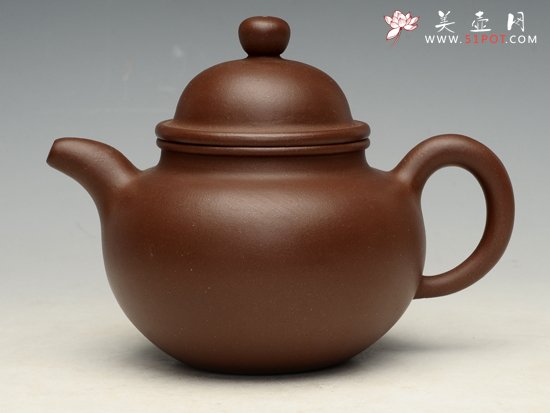 紫砂壶图片：掇球 泥料：底槽清 350cc - 美壶网