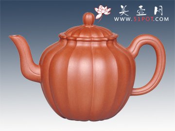 紫砂壶图片：棱花瓣壶 - 美壶网