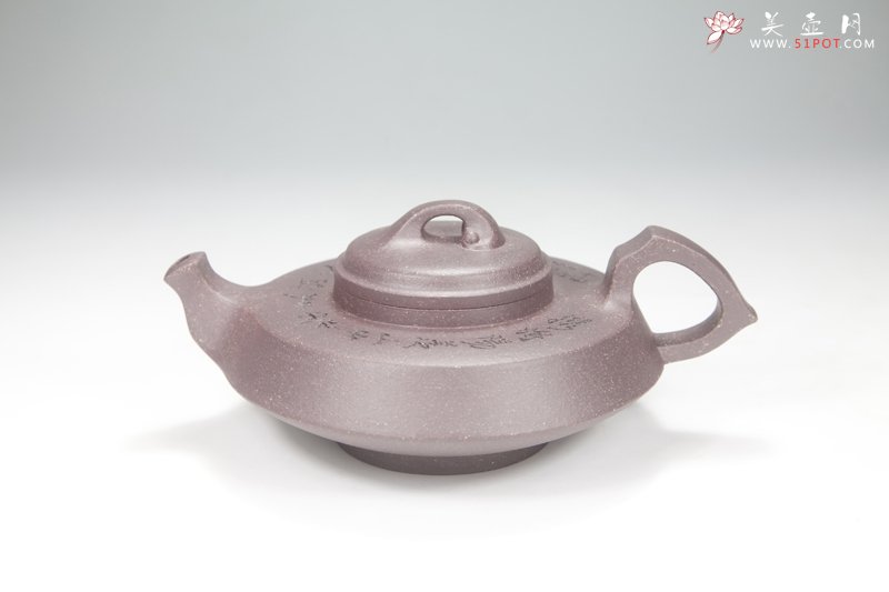 紫砂壶图片：清移月影壶 - 美壶网