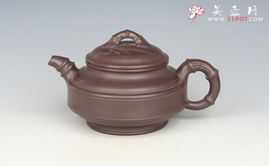 紫砂壶图片：双线竹鼓 - 美壶网