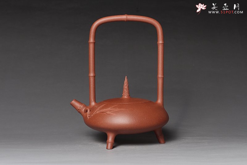 紫砂壶图片：秀竹提梁 - 美壶网