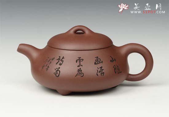 紫砂壶图片：汉棠石瓢 - 美壶网