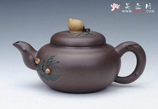 紫砂壶图片：寿桃壶 - 美壶网