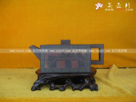 紫砂壶图片：汉砖壶 - 美壶网