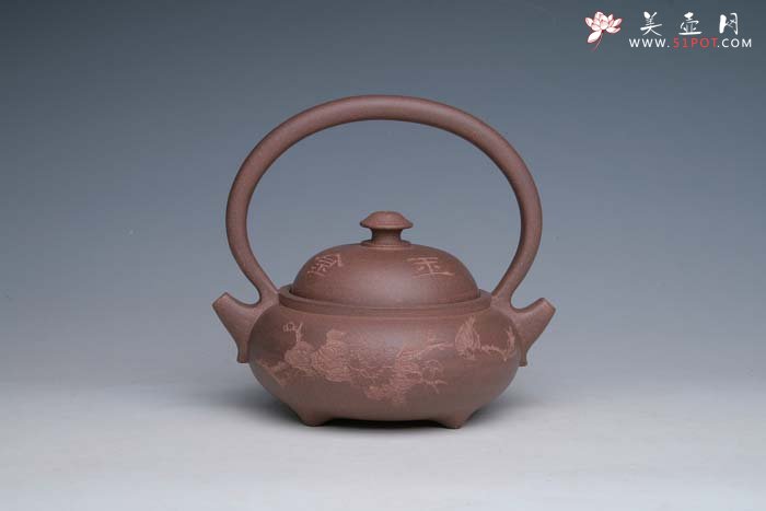 紫砂壶图片：金玉满堂 青灰泥 - 美壶网