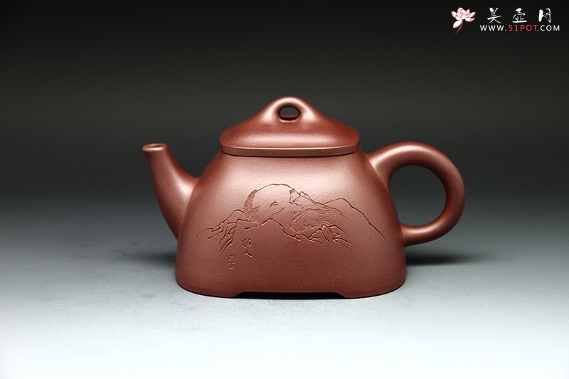 紫砂壶图片：孤菱壶 - 美壶网