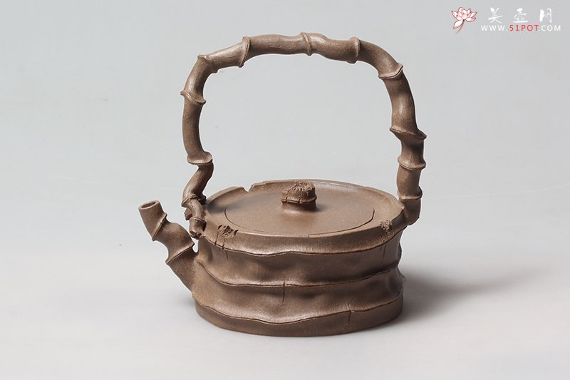 紫砂壶图片：秀竹提梁 - 美壶网