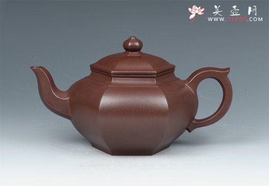 紫砂壶图片：六方笑樱 - 美壶网