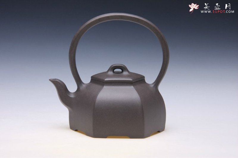 紫砂壶图片：磐容提梁 - 美壶网