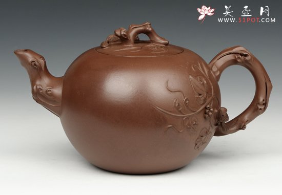 紫砂壶图片：松鼠葡萄 - 美壶网