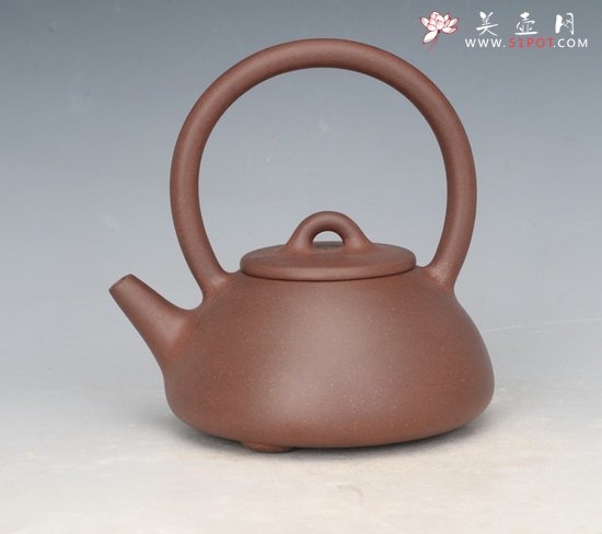 紫砂壶图片：提梁石瓢 - 美壶网