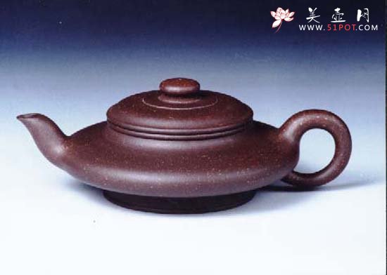 紫砂壶图片：书扁壶 - 美壶网