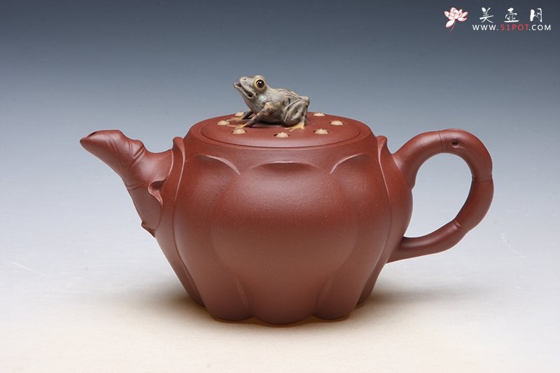 紫砂壶图片：青蛙莲子 - 美壶网