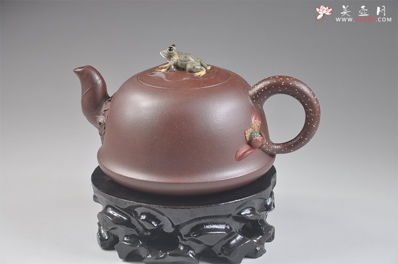 紫砂壶图片：蛙趣 - 美壶网