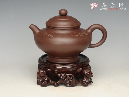 紫砂壶图片：宫灯    容量：350cc - 美壶网