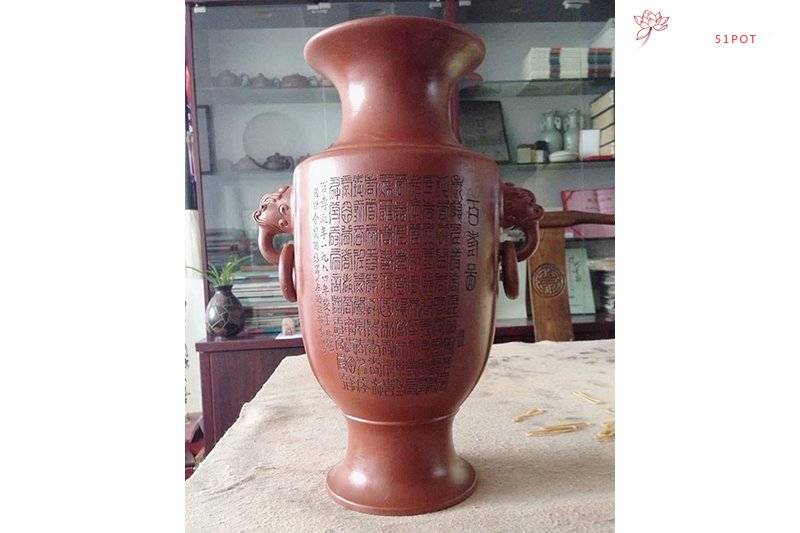 紫砂壶图片：百寿瓶 - 美壶网