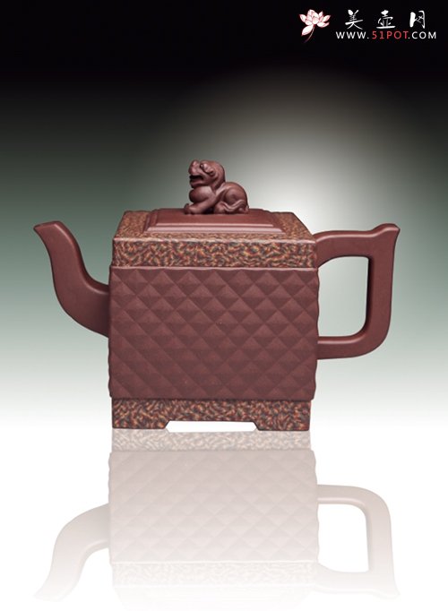 紫砂壶图片：钻狮壶 - 美壶网