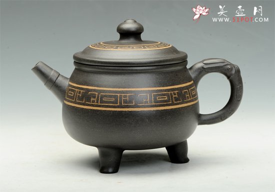 紫砂壶图片：青铜鼎 - 美壶网