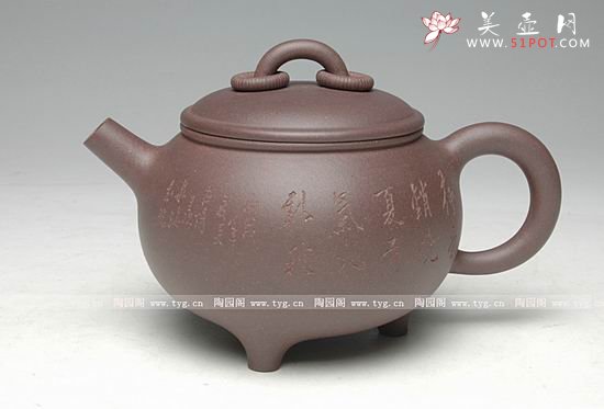 紫砂壶图片：古玉婷立壶 - 美壶网