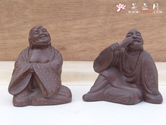 紫砂壶图片：趣味罗汉系列作者：高级工艺师吴克强 - 美壶网