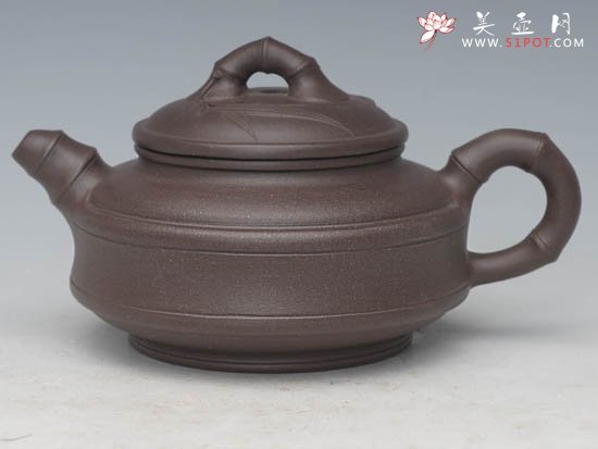 紫砂壶图片：双线竹鼓 - 美壶网