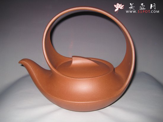 紫砂壶图片：曲壶 800CC - 美壶网