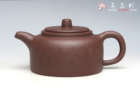 紫砂壶图片：缩盖井栏壶 - 美壶网