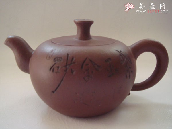 紫砂壶图片：圆珠壶 - 美壶网