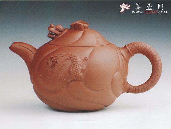 紫砂壶图片：鱼化龙 - 美壶网
