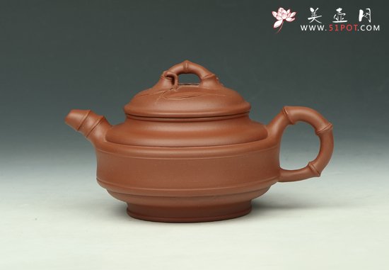 紫砂壶图片：竹鼓 - 美壶网